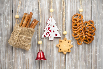 Hanging Christmas decorations