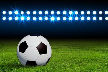 Fototapeta premium black and white soccer ball