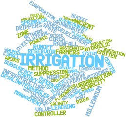 Fototapeta premium Word cloud for Irrigation