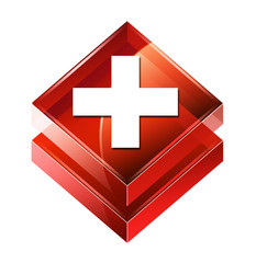 Fototapeta premium Transparent to the 3d icon