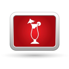 Cocktail icon. Vector.