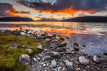 tramonto fiordo alle lofoten norvegia © jessica80