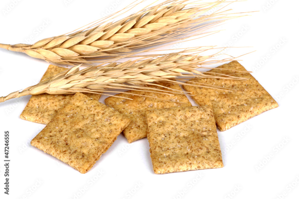 Wall mural wheat crackers