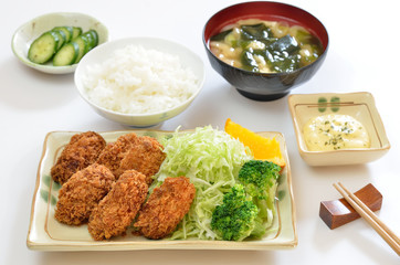 カキフライ定食