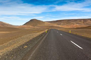 Fototapeta na wymiar Islandia Highlands Niekończące Highway