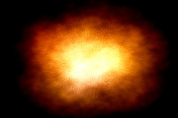 Space explosion illustration