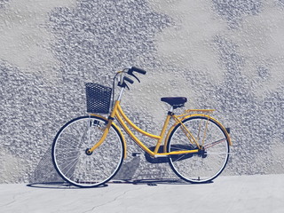 Naklejka na ściany i meble Brand new city bike-3D render