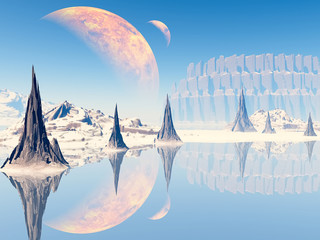 3D Fantasy landscape