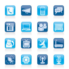 Communication, connection  and technology icons