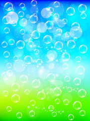 背景　シャボン玉　自然