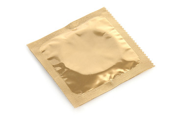 Condom isolated on white background