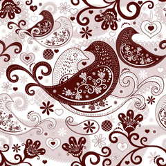 Fototapeta premium Valentine repeating pattern