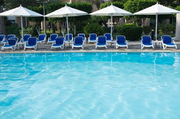 swimming pool in hotel