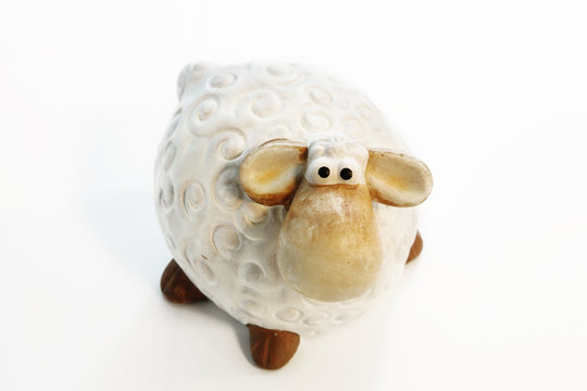 Toy lamb or sheep