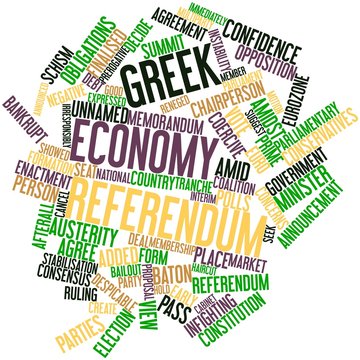Word cloud for Greek economy referendum