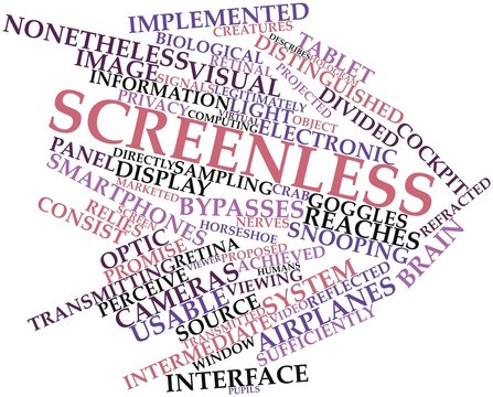 Word cloud for Screenless