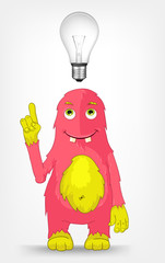 Funny Monster. Idea.