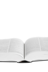 Fototapeta premium Book Open, White Background.