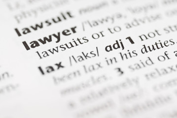 Macro Dictionary Word: Lawyer. - obrazy, fototapety, plakaty