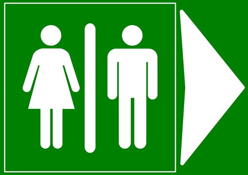 CARTELLO INDICATORE UBICAZIONE SERVIZI REVERSIBILE
