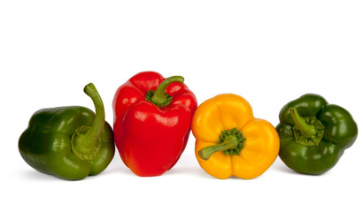 Roter, gelber und grüner Paprika IV