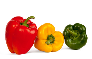 Roter, grüner und gelber Paprika V