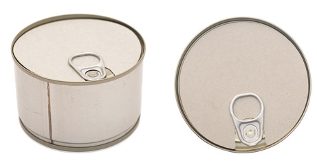 Food can isolated on white background