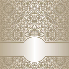 Luxury silver ornamental Background.