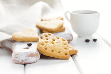 Morning coffee with cookies