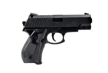 black handgun