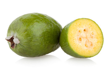 feijoa isolated on white