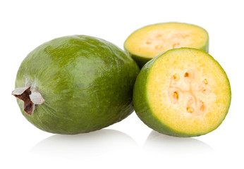 feijoa isolated on white