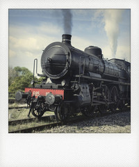 Obraz premium Locomotiva in Polaroid