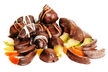 Mix di Frutta candita al cioccolato fondente