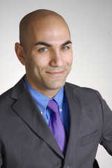 Retrato de un exitoso joven ejecutivo.