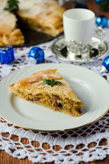 Galette des rois au cassis