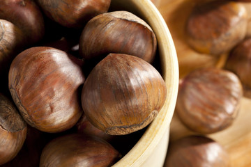 Raw Organic Brown Chestnuts