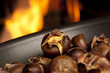 Organic Brown Chestnuts Roasting