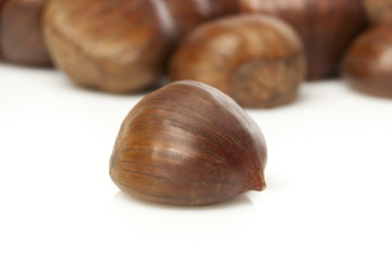 Raw Organic Brown Chestnuts