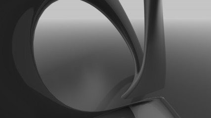 Obraz premium Abstract futuristic architecture organic shapes