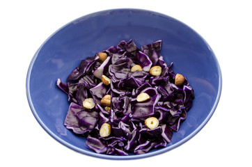 Red chopped cabbage
