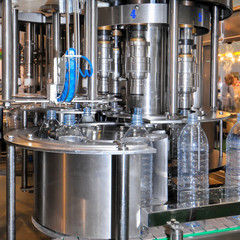 Drink water production line in industry