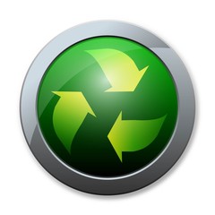 Button of recycle icon