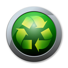 Button of recycle icon