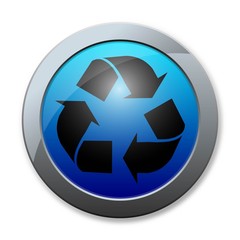 Button of recycle icon