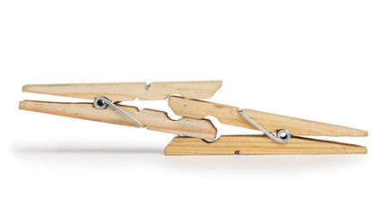 clothespins together