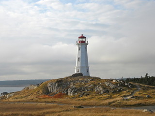 Fototapeta na wymiar Fortress of Louisbourg Lighthouse Cape Breton Nova Scotia Canada