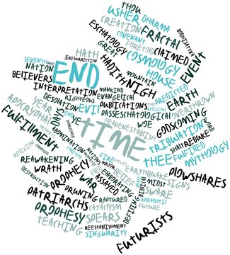 Word cloud for End time