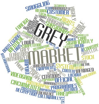 Word cloud for Grey market