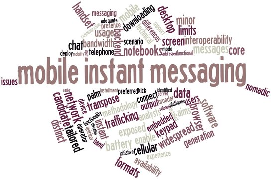 Word cloud for Mobile instant messaging